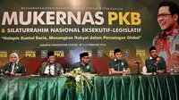 Suasana Mukernas PKB di JCC, Jakarta, Jumat (5/2/2016). Mukernas PKB mengambil tema "Holopis Kuntul Baris, Menangkan Rakyat Dalam Persaingan Global". (Liputan6.com/Johan Tallo)