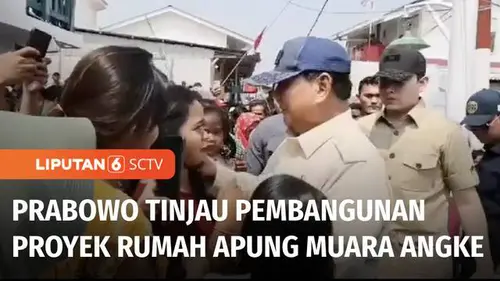 VIDEO: Prabowo Subianto Tinjau Pembangunan Proyek Rumah Apung dan Lapangan Futsal Apung