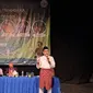 Temu Penyair Asia Tenggara (TPAT) 2022 di Aula Teater Institut Seni Indonesia (ISI) Padangpanjang, Sumatera Barat pada Kamis (1/12/2022).