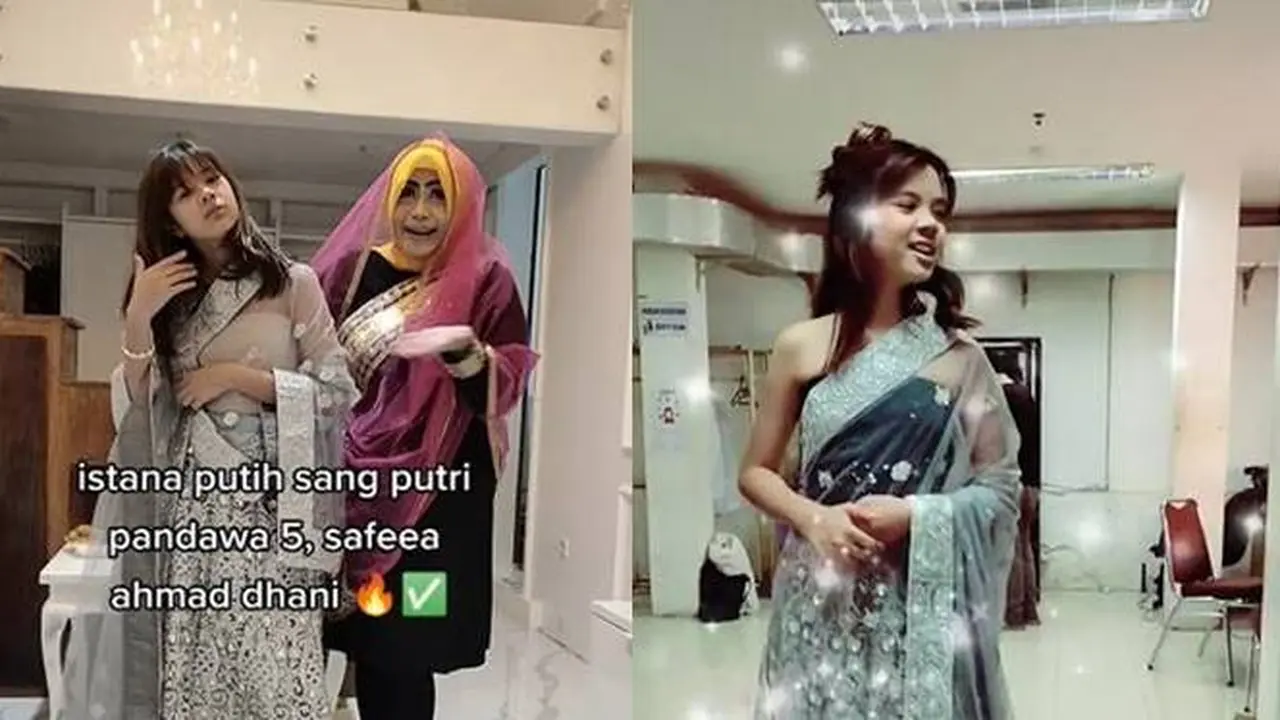 Viral, Gaya Shafeea Ahmad Putri Ahmad Dhani Pakai Busana India Ini Tuai Pujian