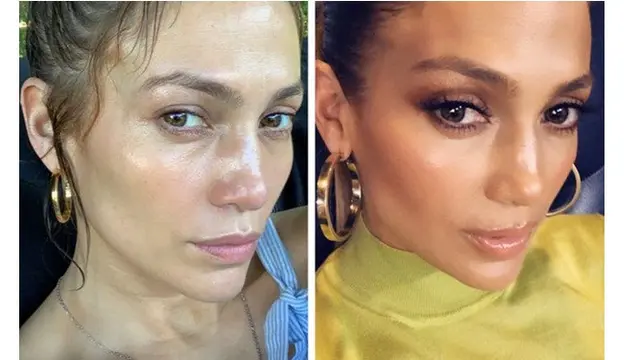 Potret Beda 8 Seleb Ternama Sebelum dan Setelah Menggunakan Makeup, Curi Perhatian