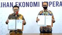 Kementerian Koperasi dan UKM menjalin kerja sama pembiayaan dengan PT Bank BNI Syariah dalam rangka percepatan penyaluran program KUR.