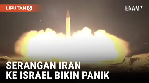 VIDEO: Iran Bombadir Israel dengan Ratusan Rudal