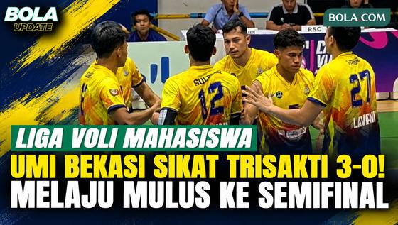 Highlight Liga Voli Mahasiswa 2026: UMI Bekasi Sikat Trisakti Jakarta 3-0, Melaju Mulus ke Semifinal!
