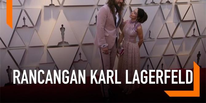 VIDEO: Jason Momoa Kenakan Rancangan Karl Lagerfeld di Oscar 2019