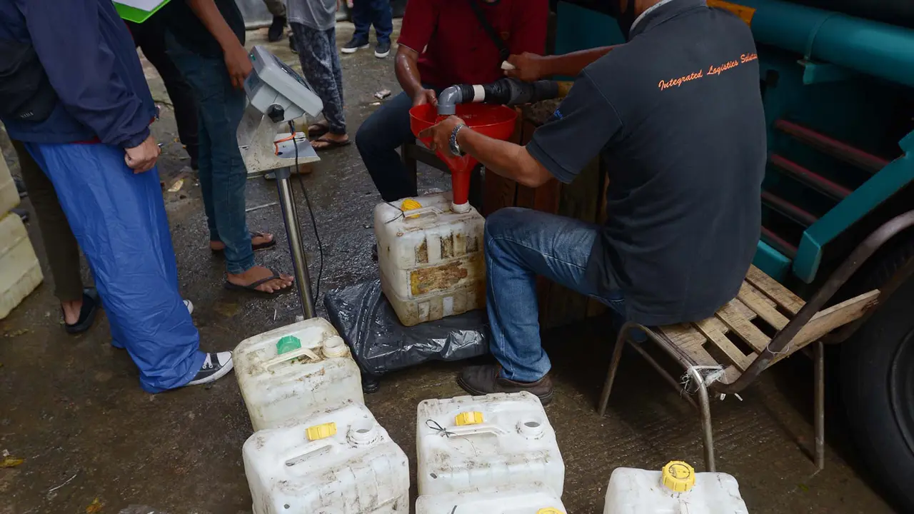 FOTO: Distribusi Minyak Goreng Curah