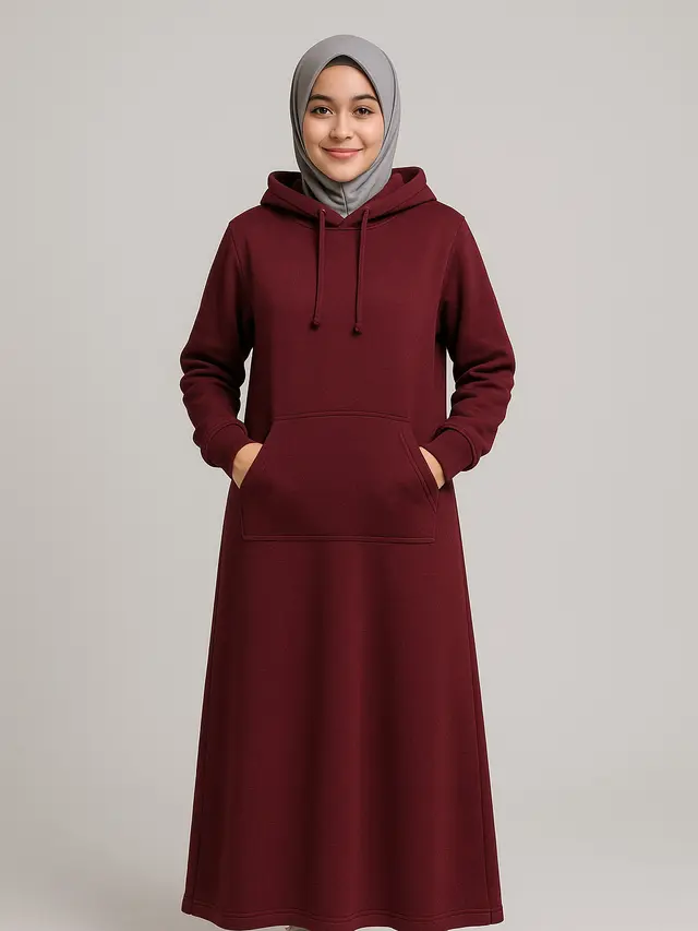 Model Gamis Burgundy Terbaru yang Kasual dan Modis untuk Semua Usia