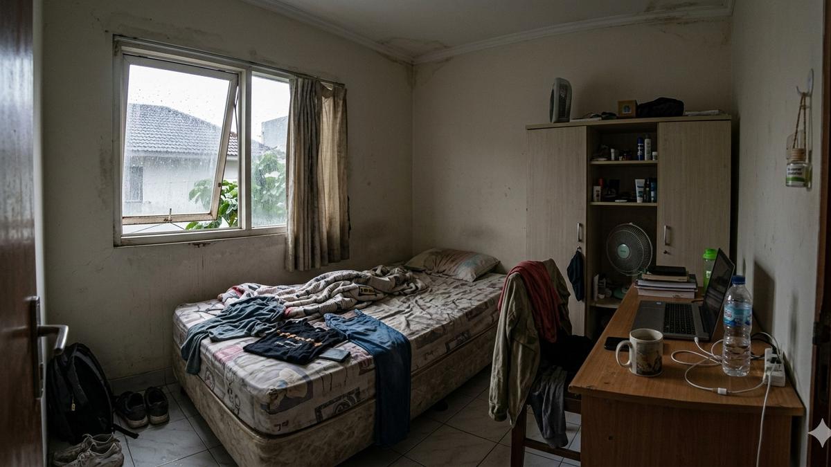 Tips Mencegah Bau Apek di Kamar Kos Saat Musim Hujan