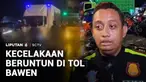 Truk yang mengalami rem blong memicu kecelakaan beruntun di exit tol Bawen, Semarang, Jawa Tengah pada Selasa malam. Akibatnya delapan orang terluka.