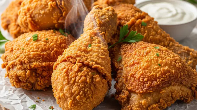 Ilustrasi Ayam Crispy