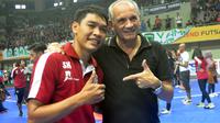Calon pelatih timnas futsal, Victor Hermans Jacob turut menyaksikan partai final Pro Futsal League, Minggu (5/6/2016).
