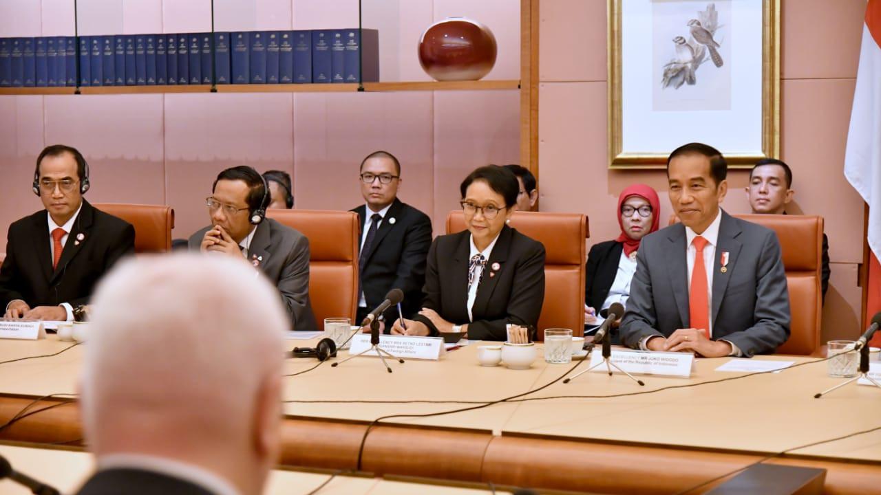 Presiden Jokowi dalam kunjungannya ke Australia