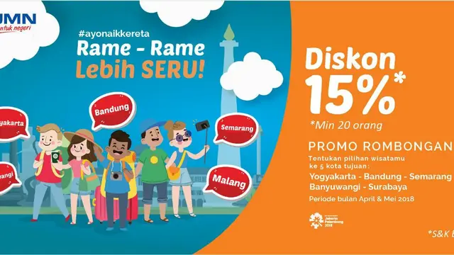 Diskon Kereta Rombongan