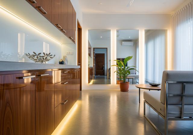 Aplikasi Permukaan dan Material Reflektif/Desain Rumah Kecil Tetap Terang Tanpa Banyak Jendela (Sumber: gemini.com)