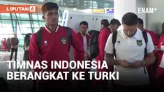 Timnas Indonesia Berangkat ke Turki Jelang Piala Asia