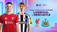 Nonton Live Streaming Liga Inggris 2025/26: Liverpool vs Newcastle, Tayang di Vidio.