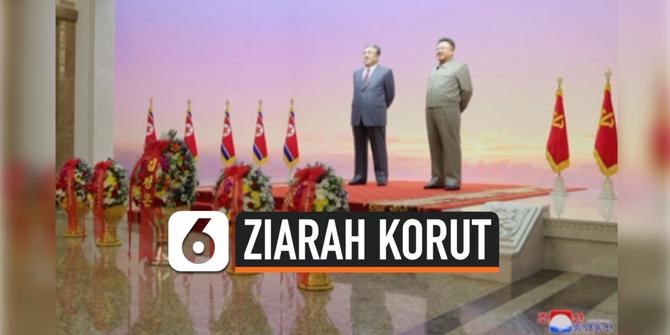 VIDEO: Momen Kim Jong-Un Berziarah ke Makam Kim Il-Sung