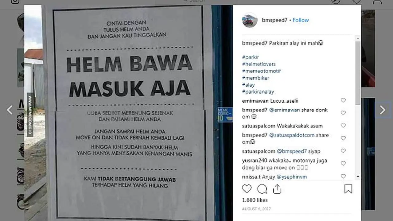Berbagai hal bisa dijadikan Meme menarik, tidak terkecuali yang berkaitan dengan otomotif.