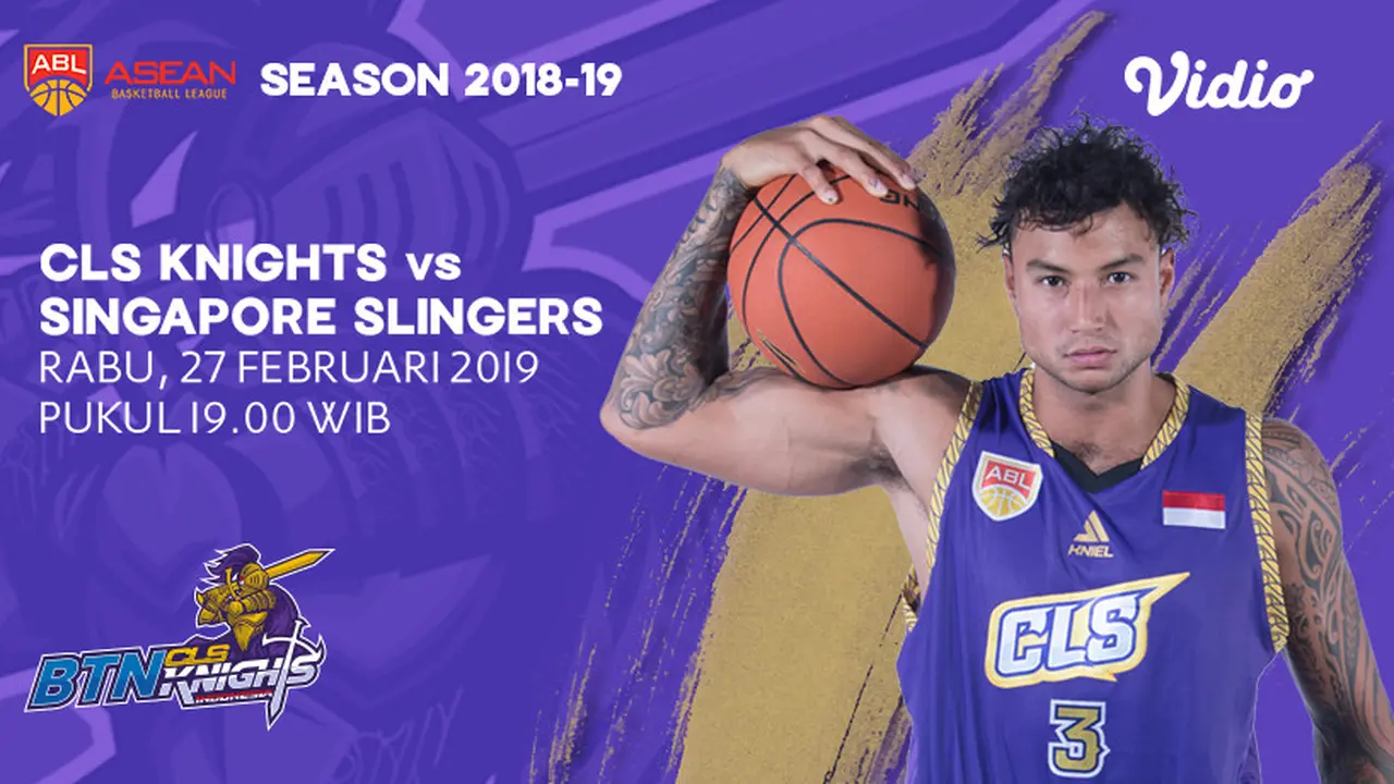 Live Streaming ABL: CLS Knights Indonesia vs Slingers di Vidio.com
