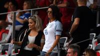 Istri penyerang Timnas Inggris, Rebekah Vardy, dan para WAGS akan mendapatkan pengawalan ketat selama Piala Dunia Rusia 2018. (AFP/Paul Ellis)