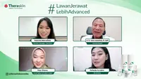 Webinar #LawanJerawatLebihAdvanced dengan topik “Jerawatan Jangan Panik! Kenali dan Atasi Penyebabnya bersama Dokter Kulit”. document/Theraskin.