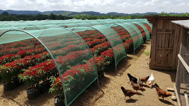 Kandang Ayam Kampung dan Kebun Cabai
