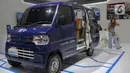 Tampilan Mitsubishi L100 EV yang dipamerkan pada ajang Indonesia International Motor Show (IIMS) 2024 di JIExpo Kemayoran, Jakarta, Kamis (15/2/2024). (Liputan6.com/Herman Zakharia)