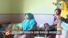 TD adalah korban penganiayaan yang dilakukan seorang guru Bahasa Indonesia di sekolahnya, salah satu sekolah menengah atas di Pronojiwo, Lumajang.