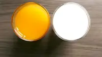 Antara jus jeruk dan susu, mana menu sarapan yang lebih sehat? (Sumber Foto: Loepsie)