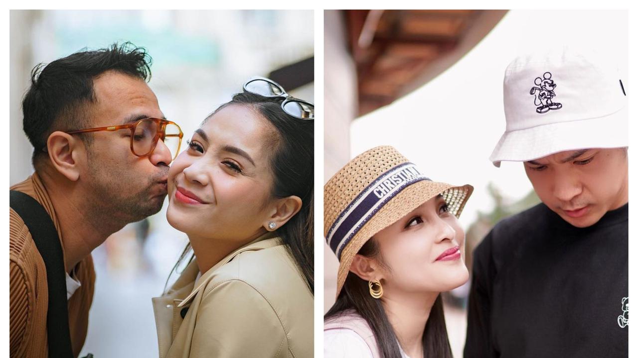 Potret Gaya Liburan Sandra-Harvey dan Raffi-Nagita