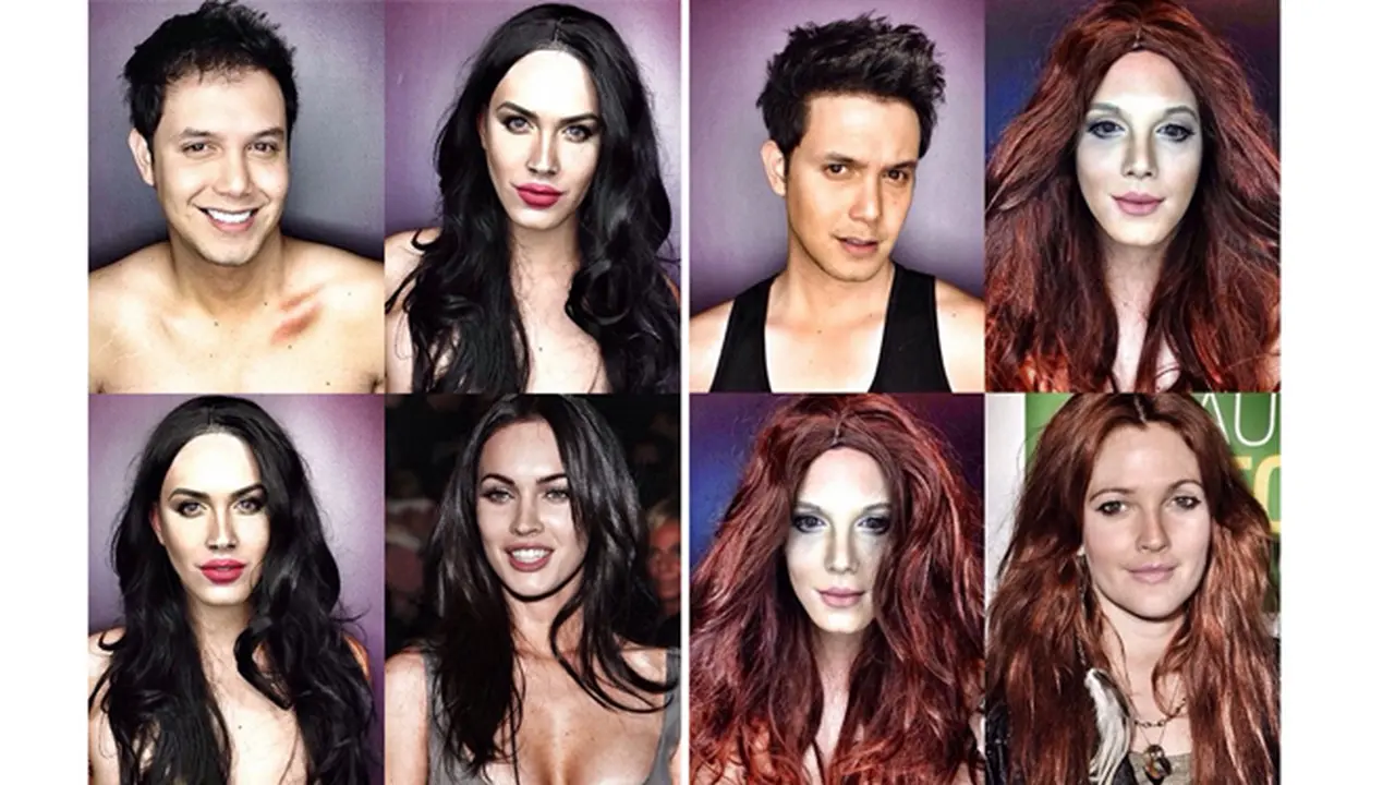 Makeup Buat Paolo Ballesteros Menjelma Jadi Selebriti Hollywood