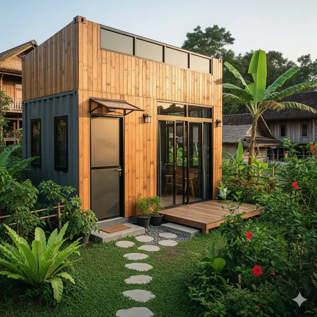 Rumah Kecil Sederhana tapi Modern di Kampung yang Cantik dan Asri. Foto: Gemini