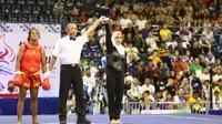 Atlet putri wushu, Moria Manalu, gagal mempersembahkan medali emas bagi Indonesia pada Kejuaraan Dunia Wushu 2015.