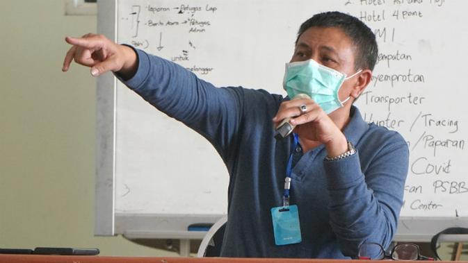 Wakil Sekretaris Gugus Tugas Percepatan Penanganan Covid-19 Kota Surabaya Irvan Widyanto. (Foto: Liputan6.com/Dian Kurniawan)
