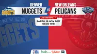 Jadwal NBA, Denver Nuggets Vs New Orleans Pelicans. (Bola.com/Dody Iryawan)