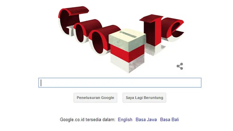 Google Doodle Ikut Merayakan Pilpres 2014