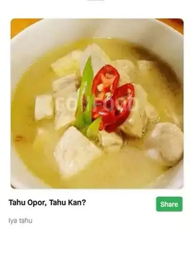 8 Potret Nama Menu Makanan di Aplikasi Ojek Online Ini Nyeleneh Banget