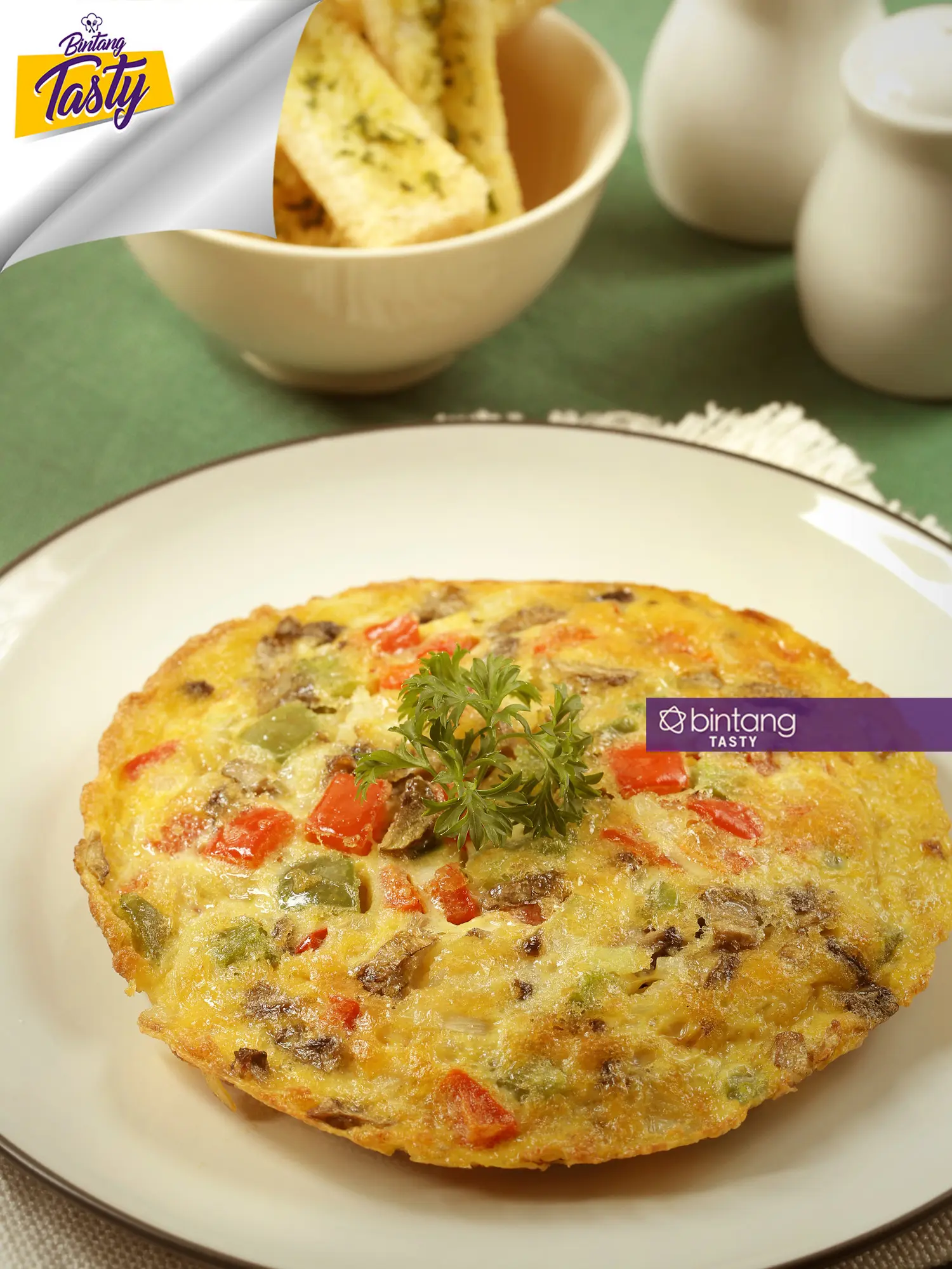 Menu Sahur: Morning Fritatta. (Foto: Bintang.com/Daniel Kampua, Digital Imaging: Nurman Abdul Hakim/Bintang.com, Chef: Arum Sari)