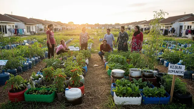 Ide Kebun Sayur untuk Ibu-ibu di Komplek Perumahan Subsidi/Gemini AI