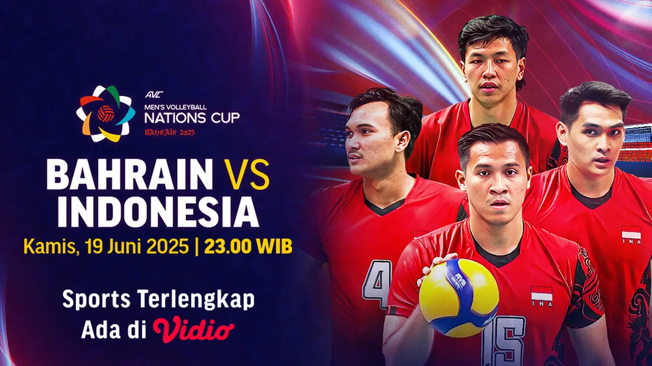 Nonton Streaming AVC Men’s Nation Cup 2025 Big Match Bahrain vs Indonesia di Vidio