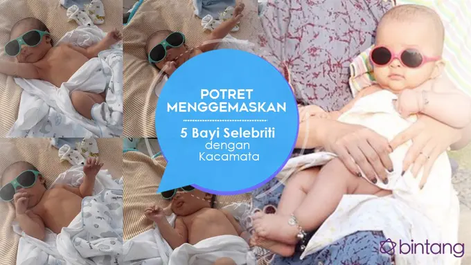 [Bintang] Potret Menggemaskan 5 Bayi Selebriti dengan Kacamata