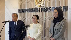 Ketua DPR RI Puan Maharani di Kompleks Parlemen Senayan, Jakarta, Selasa (30/6/2026). (Liputan6.com/Delvira)