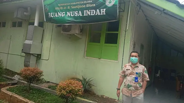 Tampak depan ruang Nusa Indah RSUD dr R Soetijono Blora, Jawa Tengah. (Liputan6.com/Ahmad Adirin)