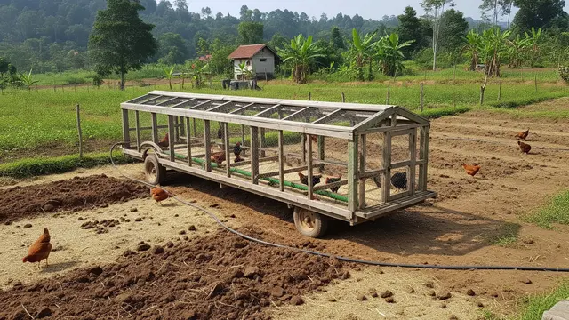 Ide Kebun Sayur dari Bekas Kandang Ayam Tidak Terpakai/Gemini AI