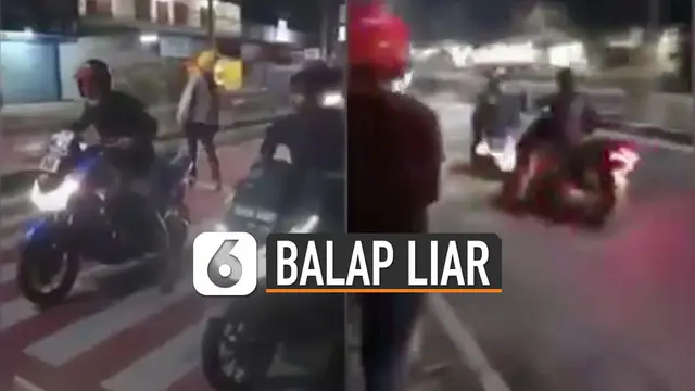 Nasib apes menimpa ketika balapan liar itu baru dimulai.