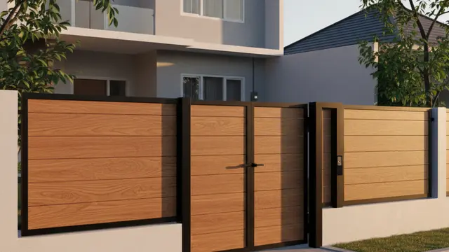 Inspirasi Pagar Rumah Rendah tapi Tetap Aman dan Estetik. AI