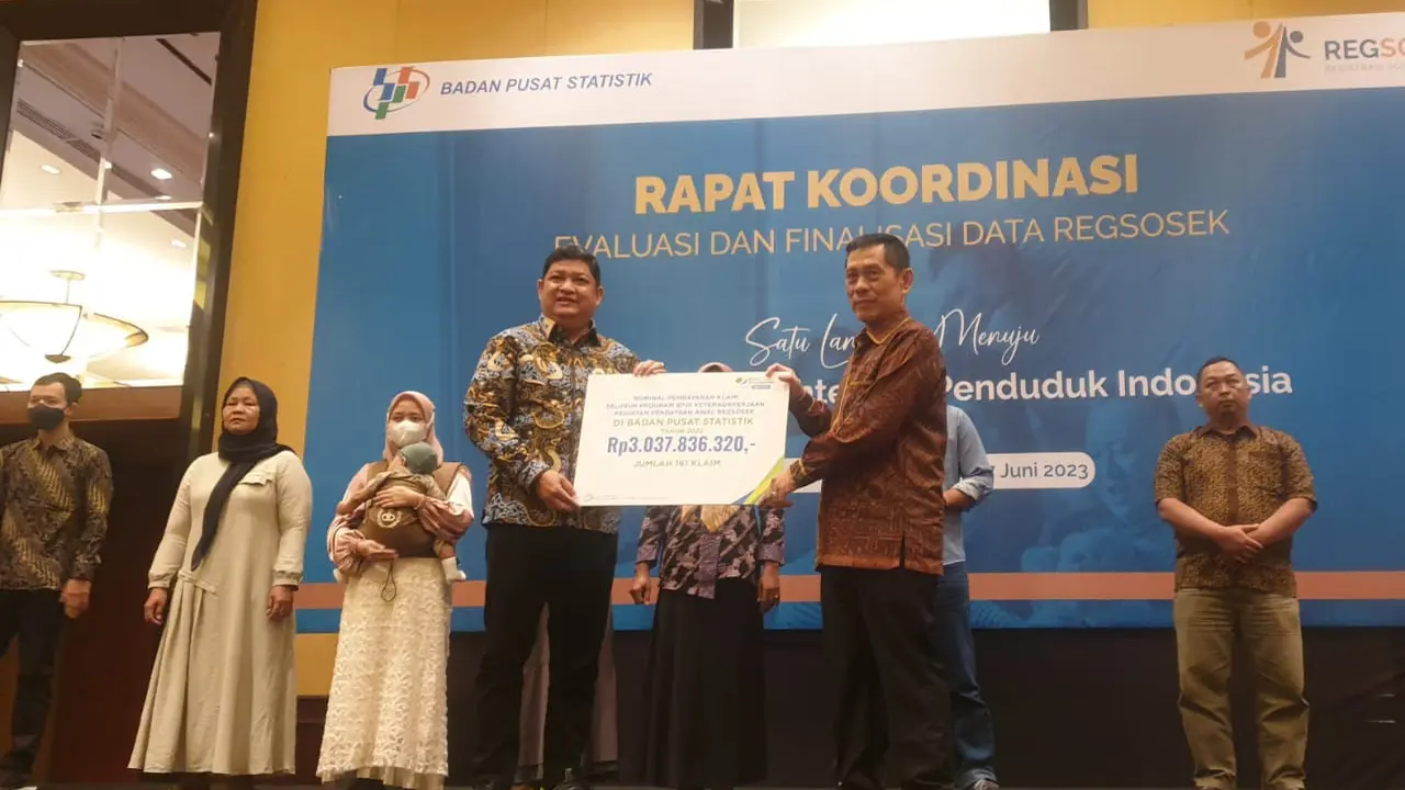 BPJS Ketenagakerjaan Bayarkan Santunan hingga Rp3 Miliar ke Petugas Regsosek 