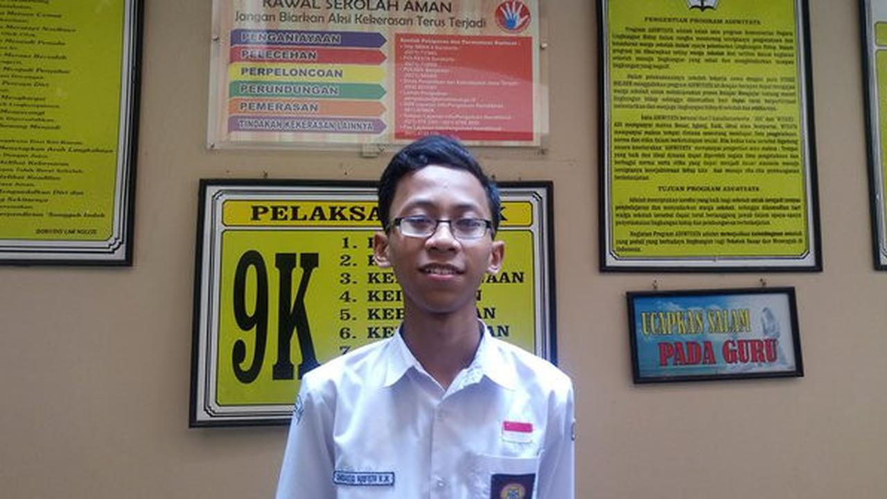 Hafidh Rifai Raih Nilai UN Sempurna. ©2019 Merdeka.com/Arie Sunaryo