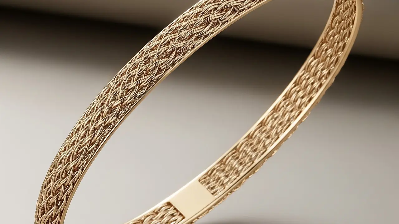 Desain Gelang Bangle Tipis dengan Finishing Matte Kekinian