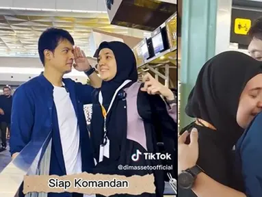 Dalam keterangan unggahan, Dimas Seto mengungkapkan kesedihannya karena akan ditinggal jauh oleh Dhini Aminarti. "Sedih banget selama 13 tahun nikah baru kali ini harus LDR lumayan lama sama ayang," tulisnya. Ia menambahkan, biasanya dirinya lah yang meninggalkan sang istri, termasuk karena urusan pekerjaan. (Liputan6.com/TikTok/@dimassetoofficial)